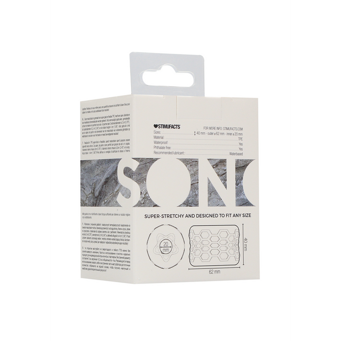 Sono Masturbateur Souple Réversible & Pare-chocs