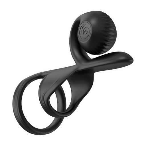 Jovi Estimulador De Anillo Doble Para Parejas Negro