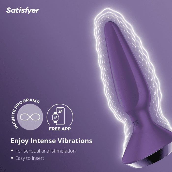 Satisfyer Plug-ilicious 1 Plug Anal Vibrant Avec App 13 cm