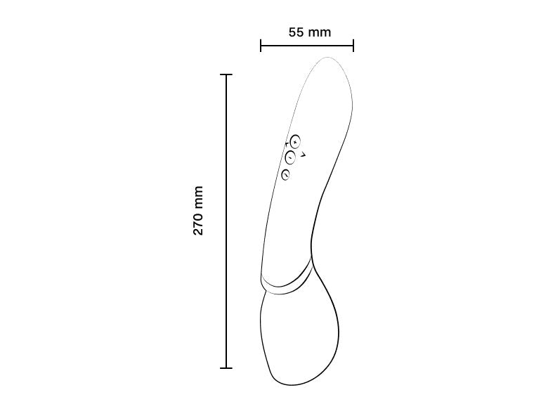We-Vibe Wand 2 Vibrator Met App 27 cm