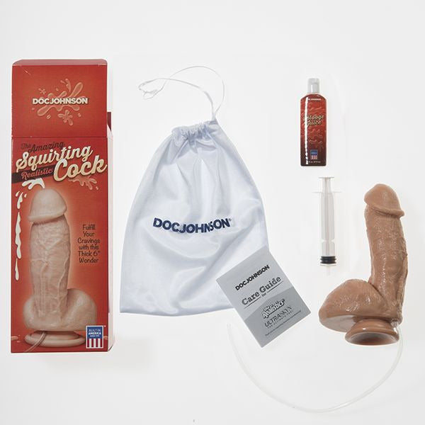 Doc Johnson The Amazing Squirting Realistic Cock 18 Cm - Erotes.be