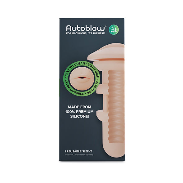 Autoblow A.I. Silicone Sleeve Blanc - Erotes.be