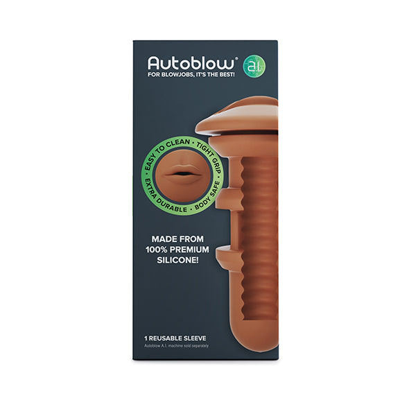 Autoblow A.I. Silicone Sleeve Brun - Erotes.be