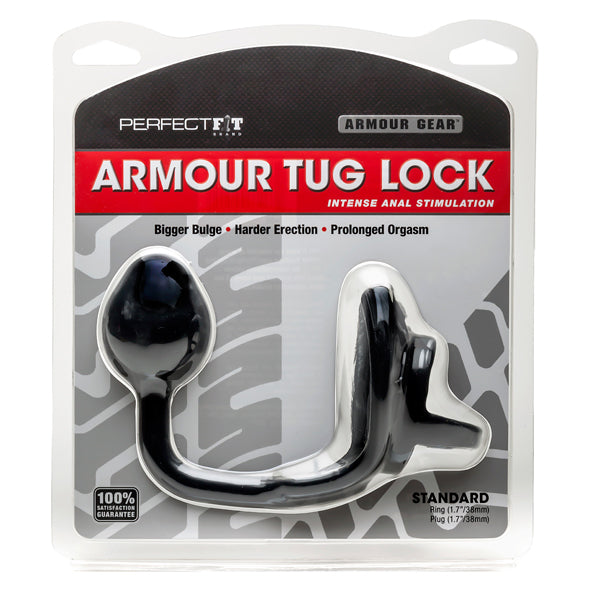 Perfect Fit Armour Cockring Avec Plug Anal - Erotes.be