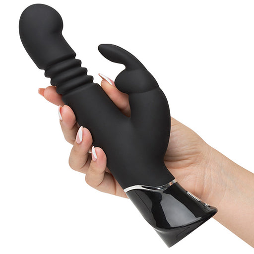Fifty Shades of Grey Greedy Girl Vibromasseur Va et Vient Rabbit & Point G - Erotes.be
