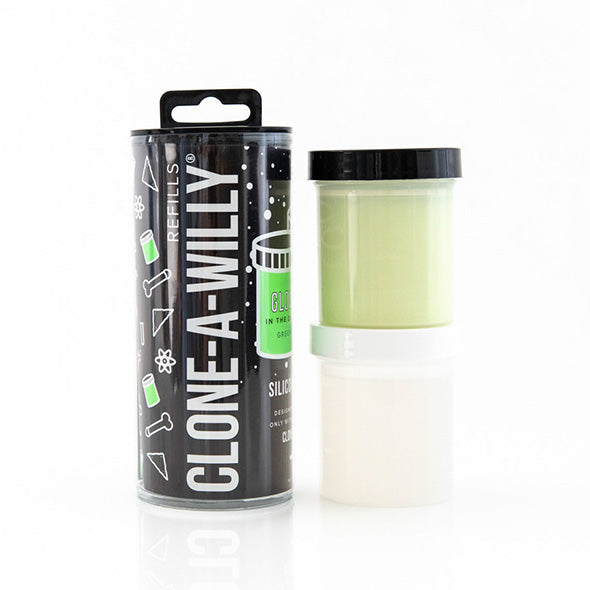Clone-A-Willy Refill Glow In The Dark Silicone - Erotes.be