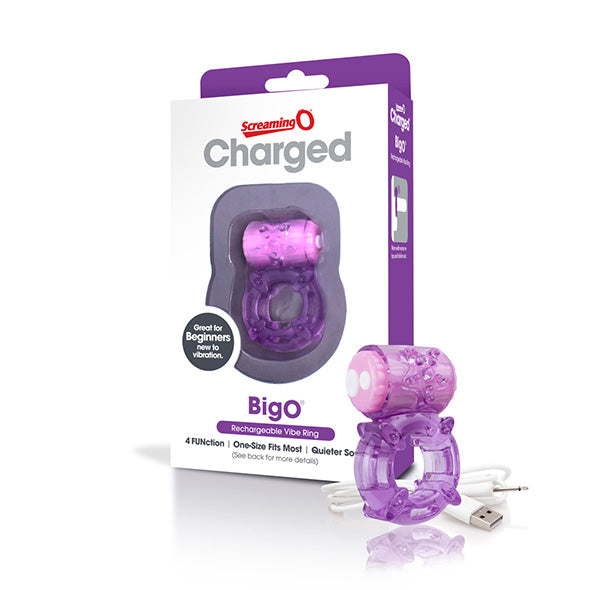 The Screaming O Charged Big O Anneau De Pénis Vibrant Rechargeable - Erotes.be