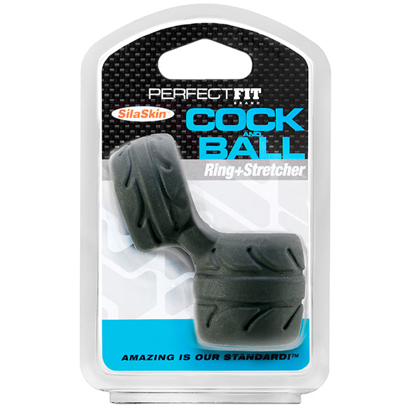 Perfect Fit SilaSkin Cock & Black Ball - Erotes.be