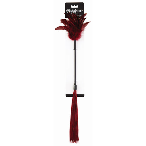 S&M Enchanted Fouet Avec Plumes Rouge - Erotes.be