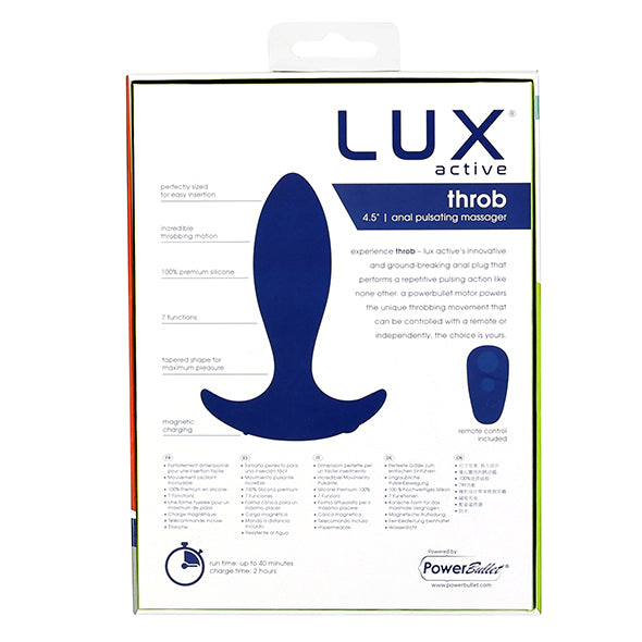 Lux Active Throb Masseur à Pulsations Anales - Erotes.be