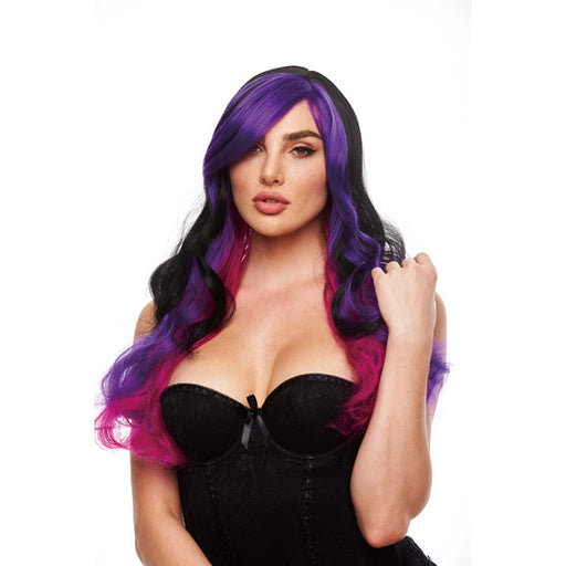 Pleasure Wigs Brandi Black & Purple Perruque