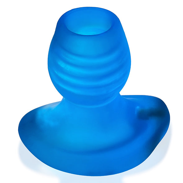 Oxballs Glowhole-1 Hollow Buttplug with Led Insert Blue Morph Small