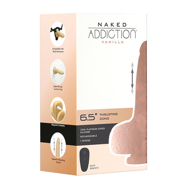 Naked Addiction Gode Va Et Vient Avec Telecommande 16.5 Cm, Addiction, Erotes.be