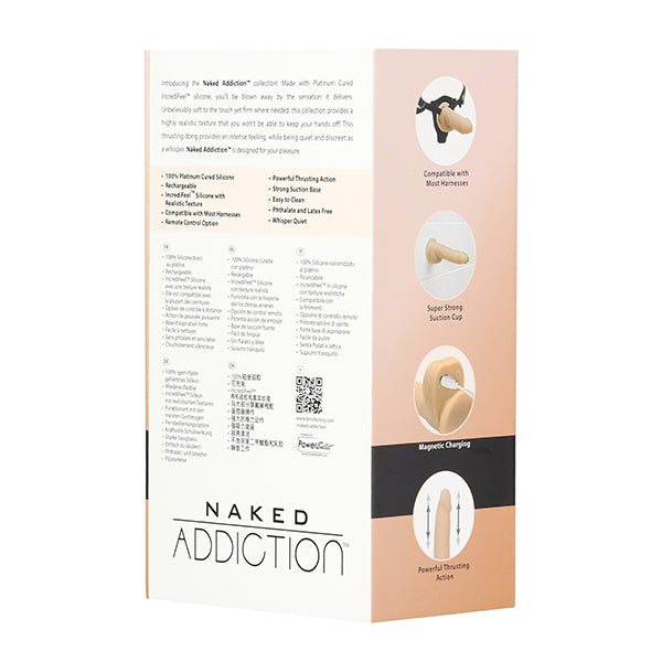 Naked Addiction Gode Va Et Vient Avec Telecommande 16.5 Cm, Addiction, Erotes.be