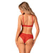 Obsessive Atenica Ensemble Lingerie Rouge 2 Pièces - Erotes.be