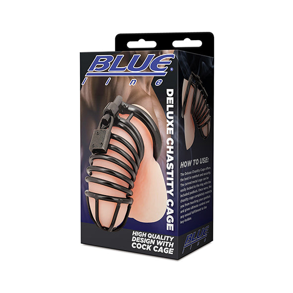 Blue Line Deluxe Chastity Cage - Erotes.be
