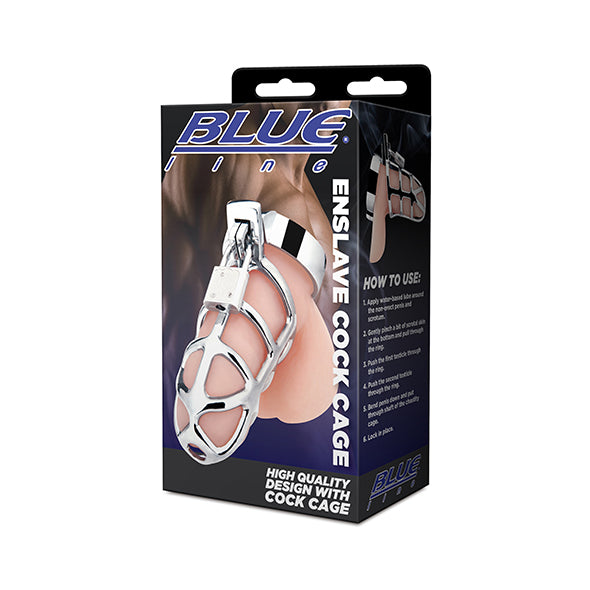Blue Line Enslave Cock Cage - Erotes.be