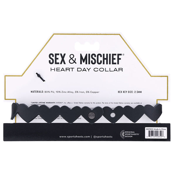 Sportsheets Sex & Mischief Heart Day Collier - Erotes.be