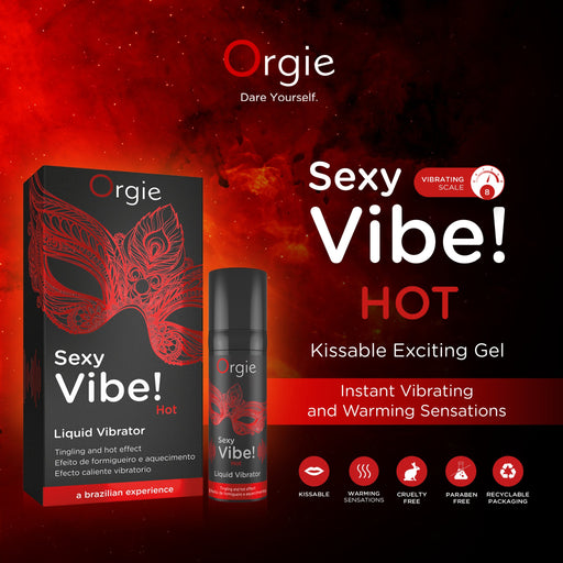 Orgie Sexy Vibe! Hot Liquid Vibrator 15 ml - Erotes.be