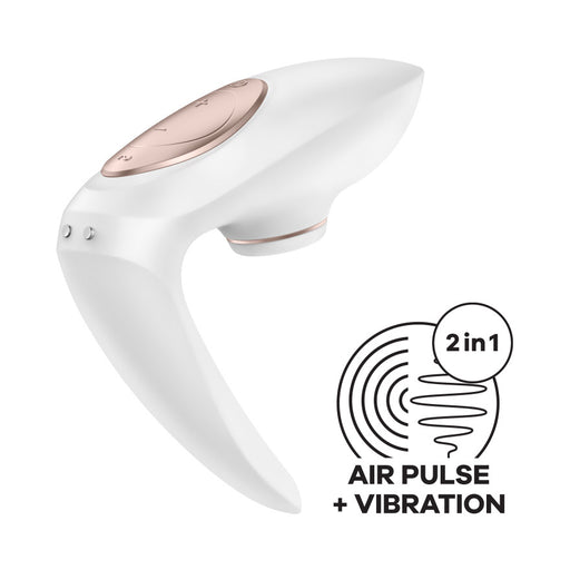 Satisfyer Pro 4 Vibromasseur à Pression d'air Pour Couples + Vibration - Erotes.be