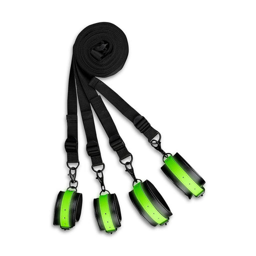 Ouch! Glow in the Dark Kit de fixation pour Bed Cuffs, Ouch, Erotes.be