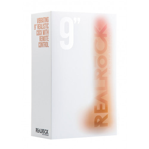 RealRock Vibromasseur Réaliste Blanc Avec Télécommande 22,8 cm - Erotes.be